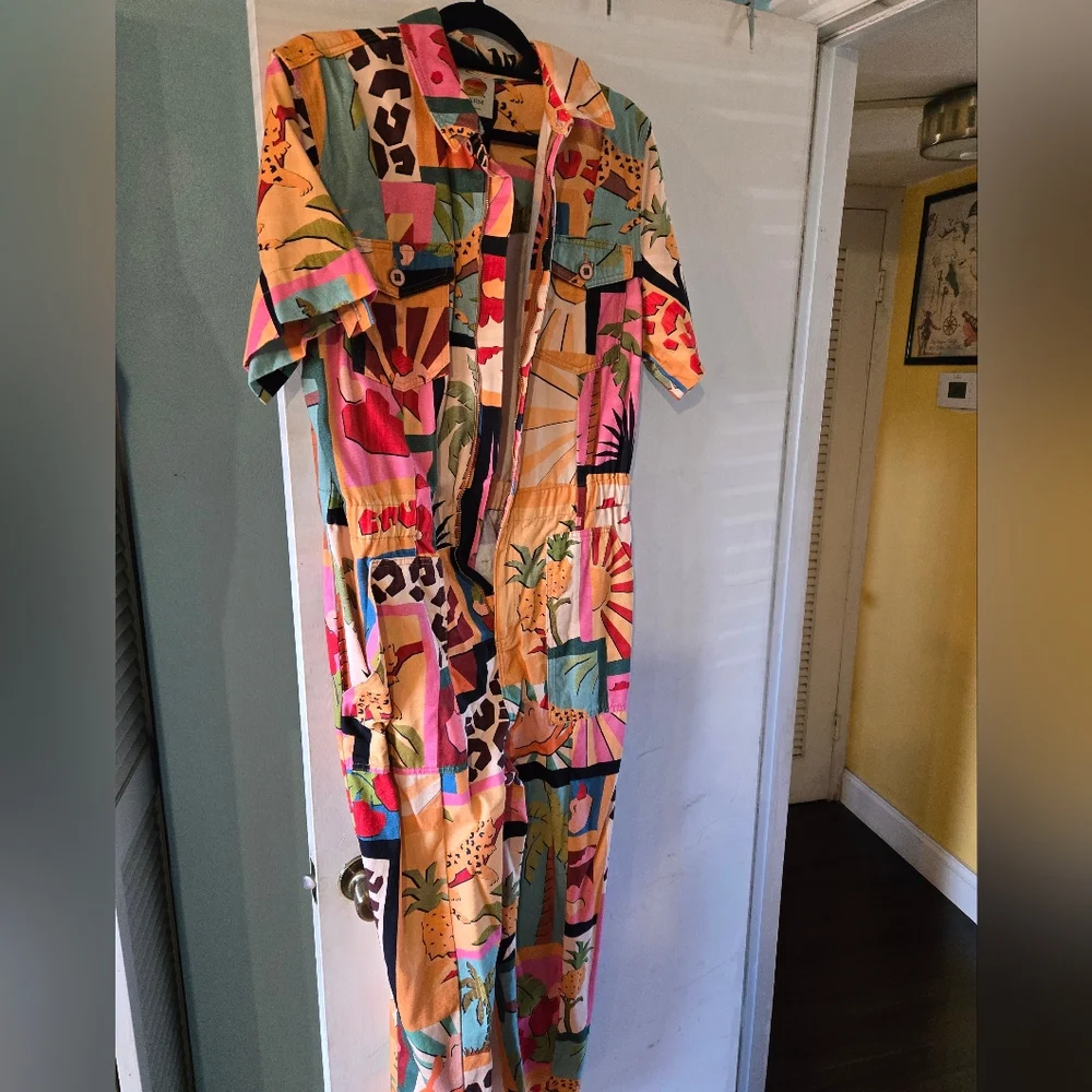 FARM Rio Colorful Patchwork Jumpsuit - Picture 4 of 5